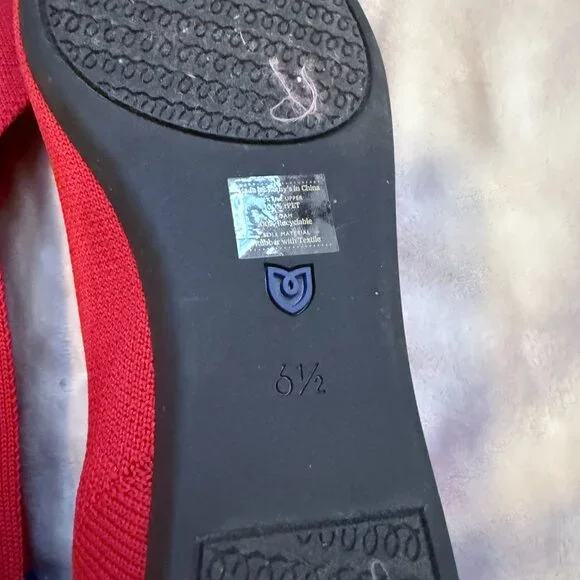 Rothy's The Point Flats in Red - Picture 5 of 5